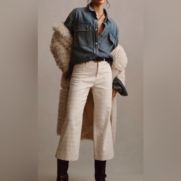 Anthropologie Denim - Anthropologie The Skipper High-Rise Crop Wide-Leg Jeans by Pilcro NWT size 30